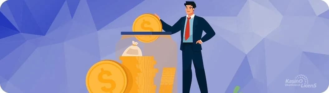 Pengar och mynt på Swish casino