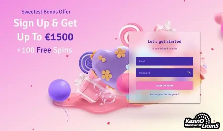 Välkomstbonus på Sugar Casino