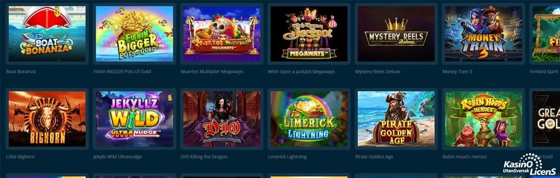 Platin Casino erbjuder många kvalitativa spel