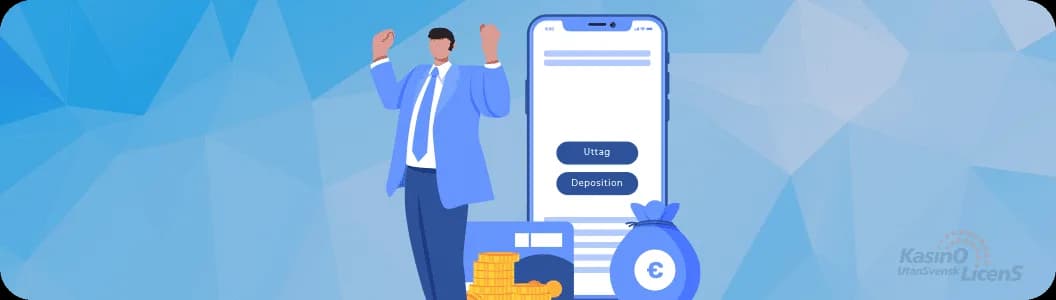 Insättningar med mobilen på casino utan registrering